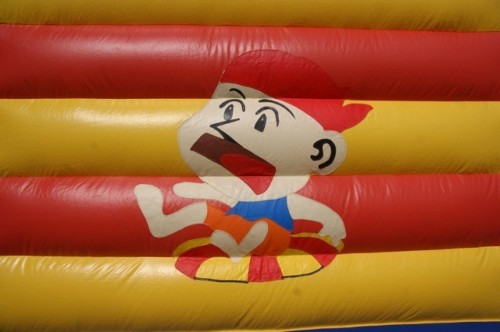 Springkussen Zeerover met glijbaan